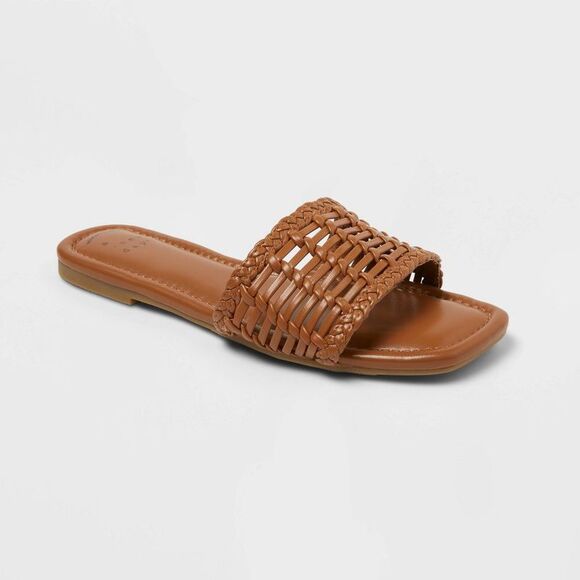 A New Day Shoes - A New Day - Women’s Asha Sandals with Memory Foam Insole - A N Brown